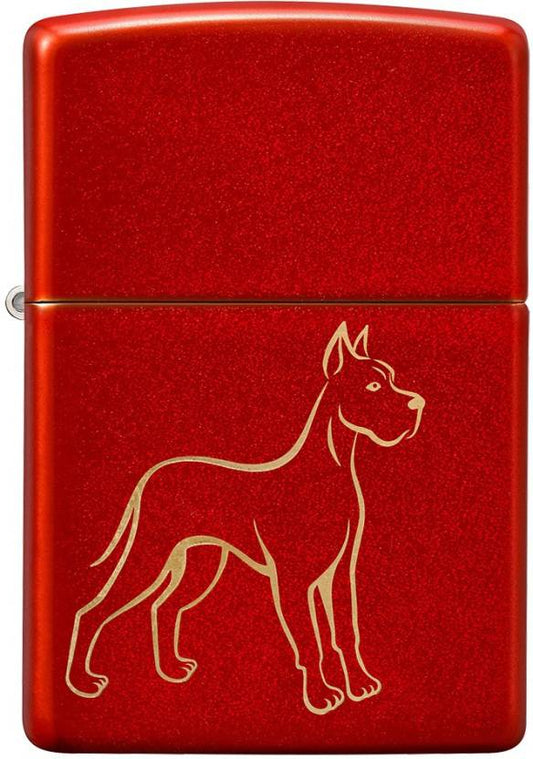 Zippo Metallic Red Dog Zippo