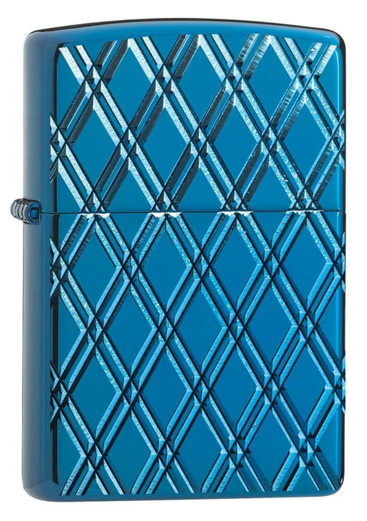 Zippo Armor High Polish Blue Diamonds Zippo