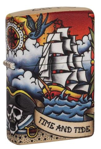 Zippo Nautical Tattoo Design Zippo