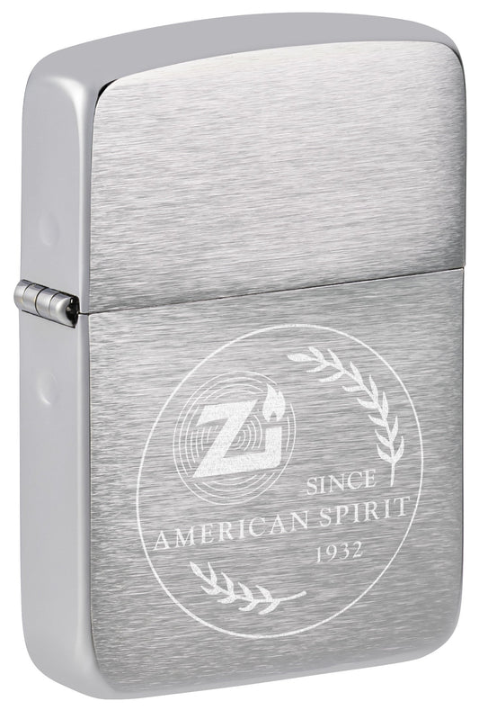 Front shot of American Spirit 1932 Replica Brushed Chrome Design standing at a 3/4 angle.