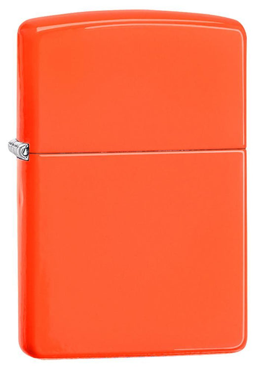 Zippo Neon Orange Pocket Lighter Zippo