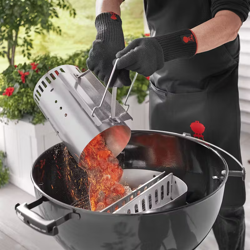 Weber Metal Chimney Starter Large Rapidfire (1.5 Kg, Black) WEBER
