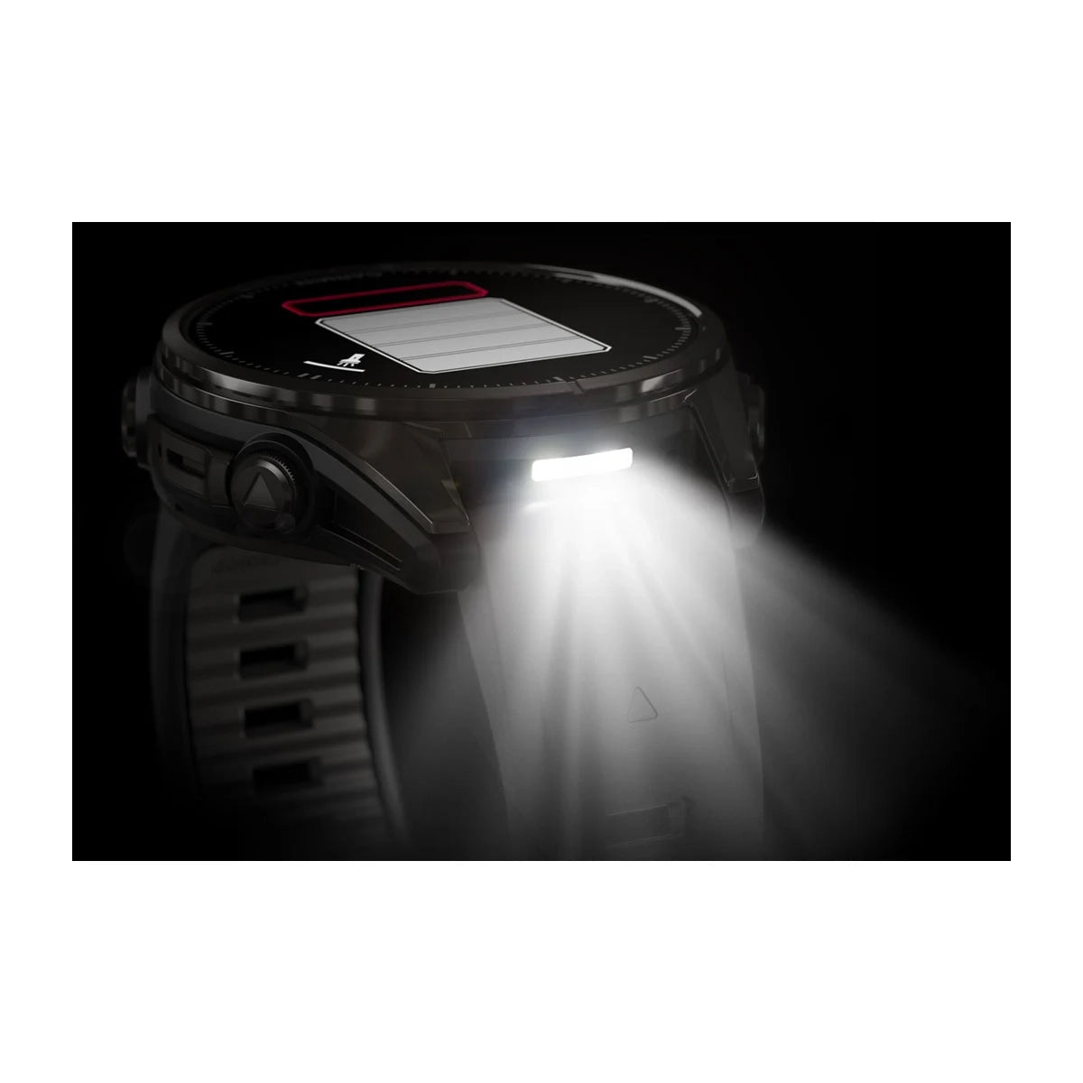 Garmin fenix® 8 – 43 mm, AMOLED Sapphire, Carbon grey DLC titanium with Black/pebble grey silicone band GARMIN