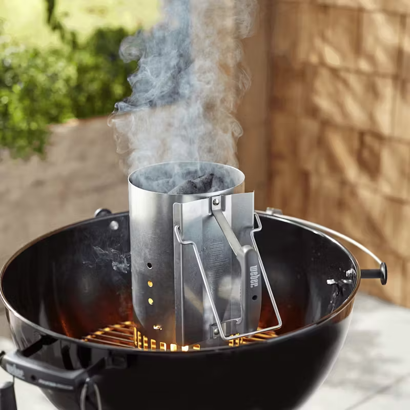 Weber Metal Chimney Starter Large Rapidfire (1.5 Kg, Black) WEBER