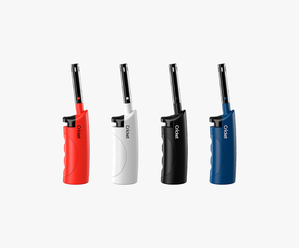 Kitchen Utility Gas Lighter Mini Pack of 3, Non-Refillable, Multicolor Cricket Lighters India