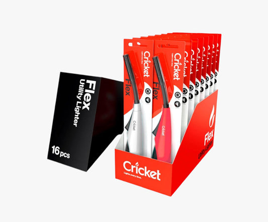 Kitchen Utility Gas Lighter Flex Refillable Pack of 16 Cricket Lighters India