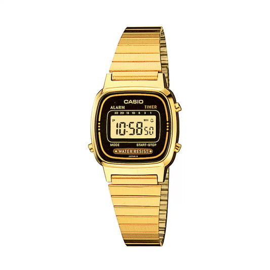Casio VINTAGE COLLECTION LA670WGA-1DF - D124 Gold Digital - Women's Watch CASIO
