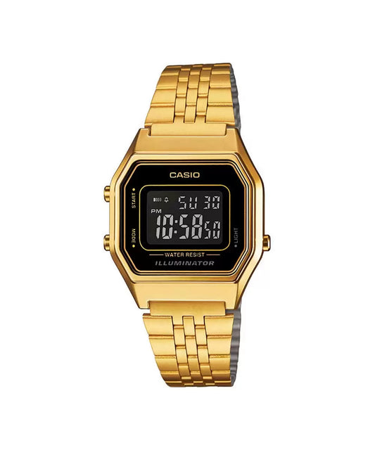 Casio VINTAGE COLLECTION LA680WGA-1BDF - D205 Gold Digital - Women's Watch CASIO