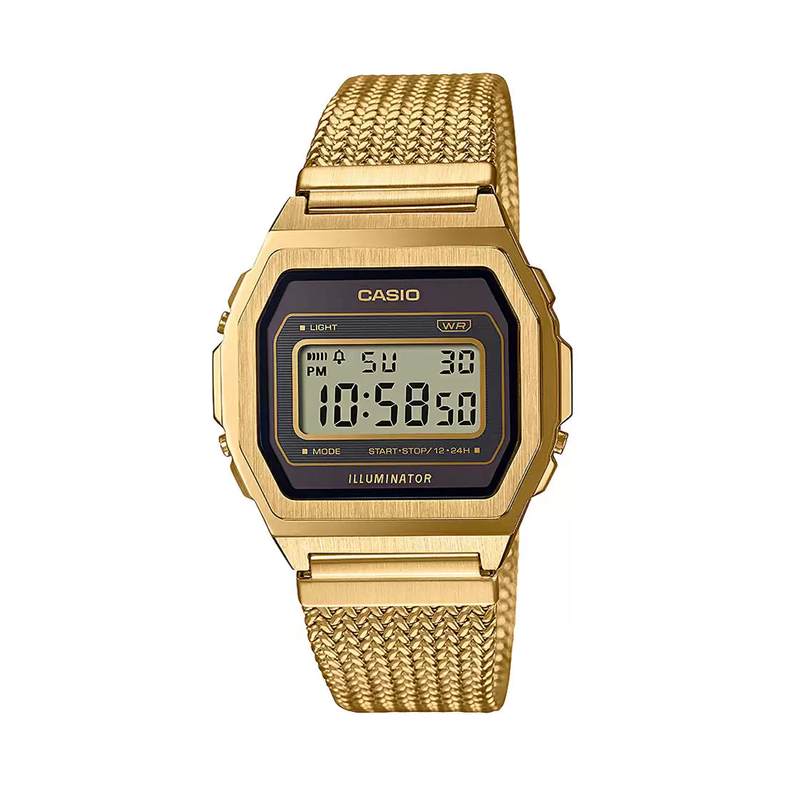 Casio VINTAGE COLLECTION A1000MGA-5DF - D277 Gold European Vintage Unisex Watch CASIO