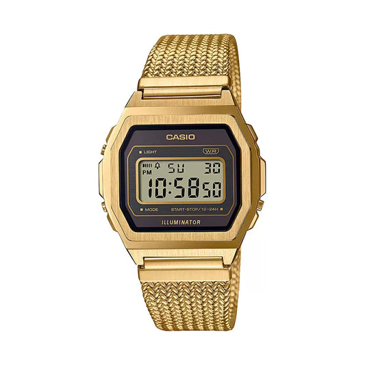 Casio VINTAGE COLLECTION A1000MGA-5DF - D277 Gold European Vintage Unisex Watch CASIO