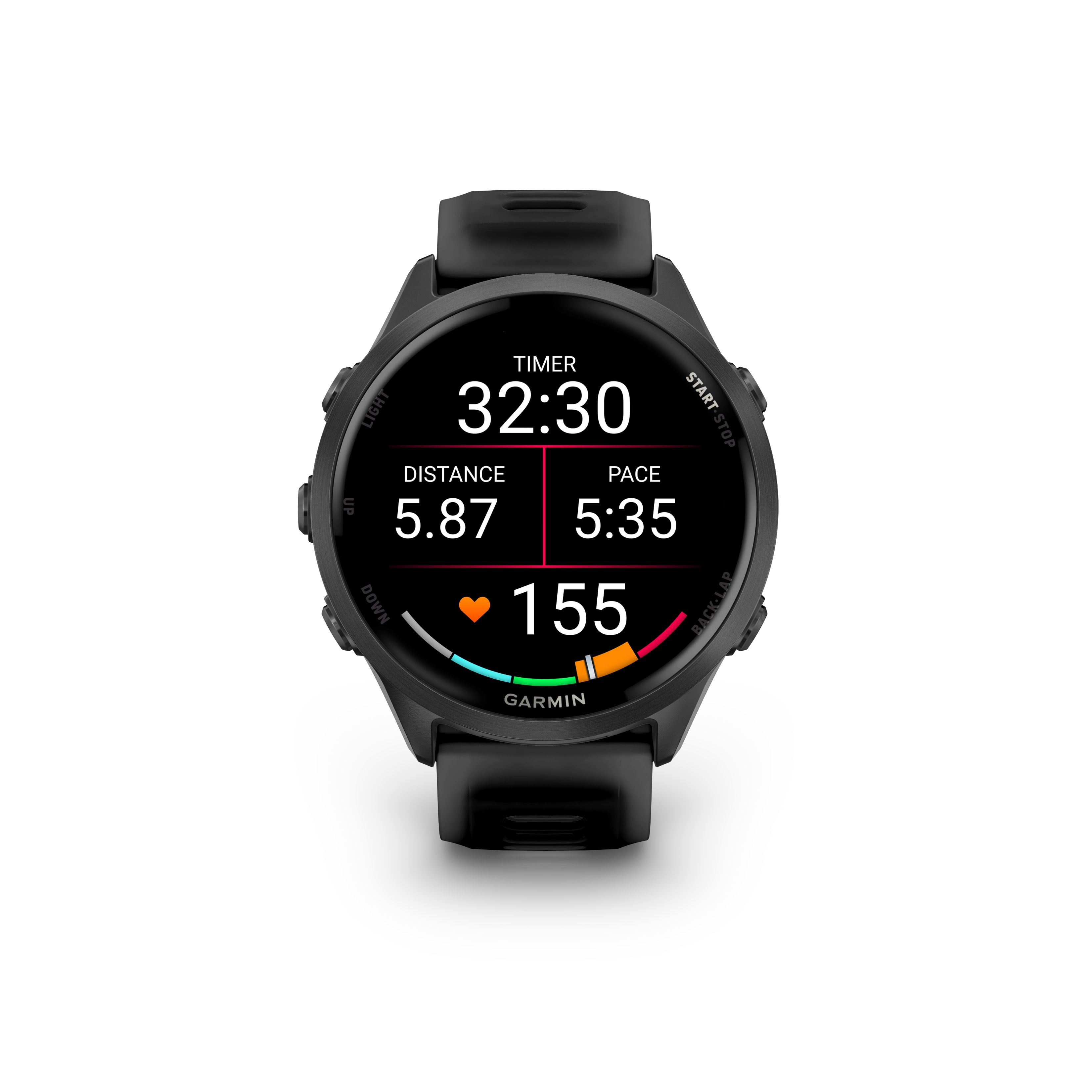 Garmin Forerunner® 570 - 47mm Slate Grey Aluminium with Translucent Black/Black Band GARMIN