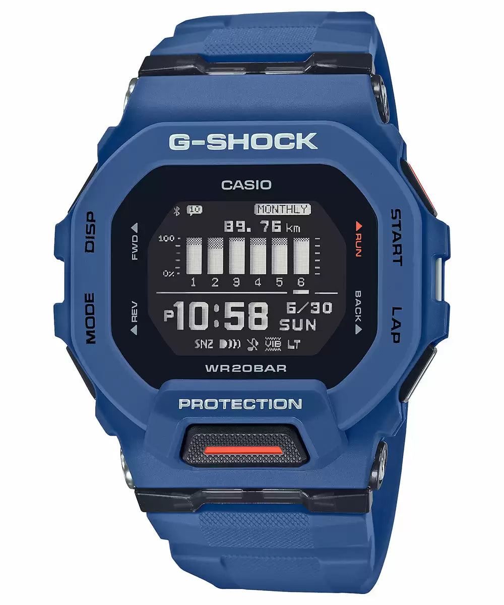 Casio G-SHOCK GBD-200-2DR - G1147 Blue G-Squad Connect Men–s Watch CASIO