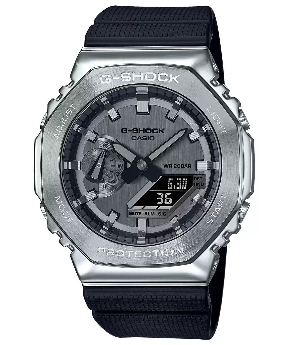 Casio G-SHOCK GM-2100-1ADR - G1159 Grey Metal Covered - Men's Watch CASIO