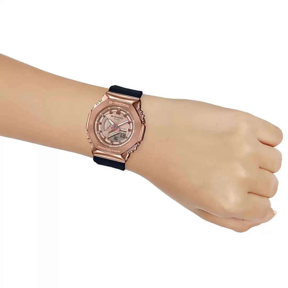 Casio G-SHOCK GM-S2100PG-1A4DR - G1165 Black Metal Covered - Women's Watch CASIO