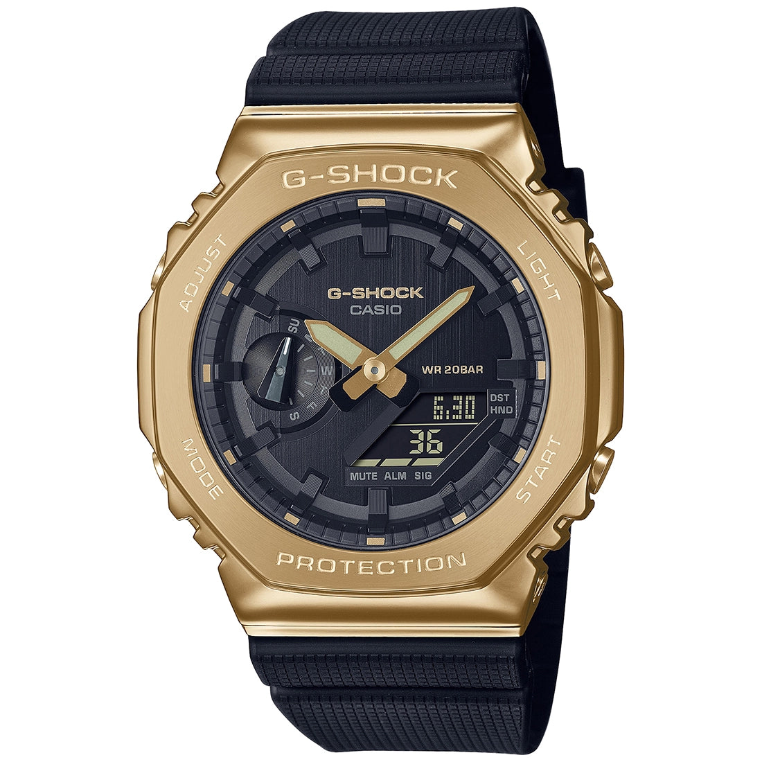 Casio G-SHOCK GM-2100G-1A9DR - G1278 Analog-Digital Black Watch CASIO