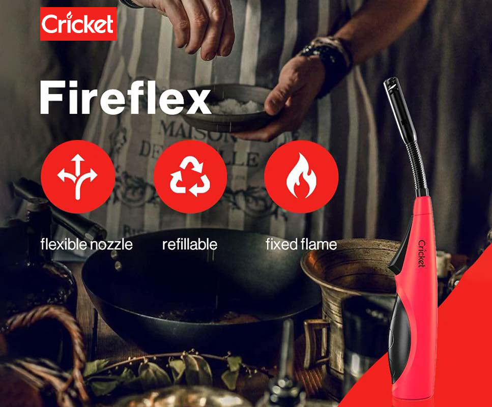 Kitchen Utility Gas Lighter Combo Pack (1 Flex & 1 Mini) Cricket Lighters India