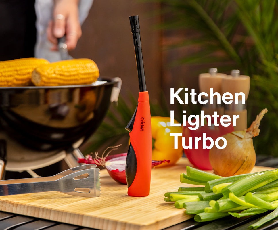 Kitchen Utility Gas Lighter Combo Pack (3 Mini & 1 Turbo) Cricket Lighters India