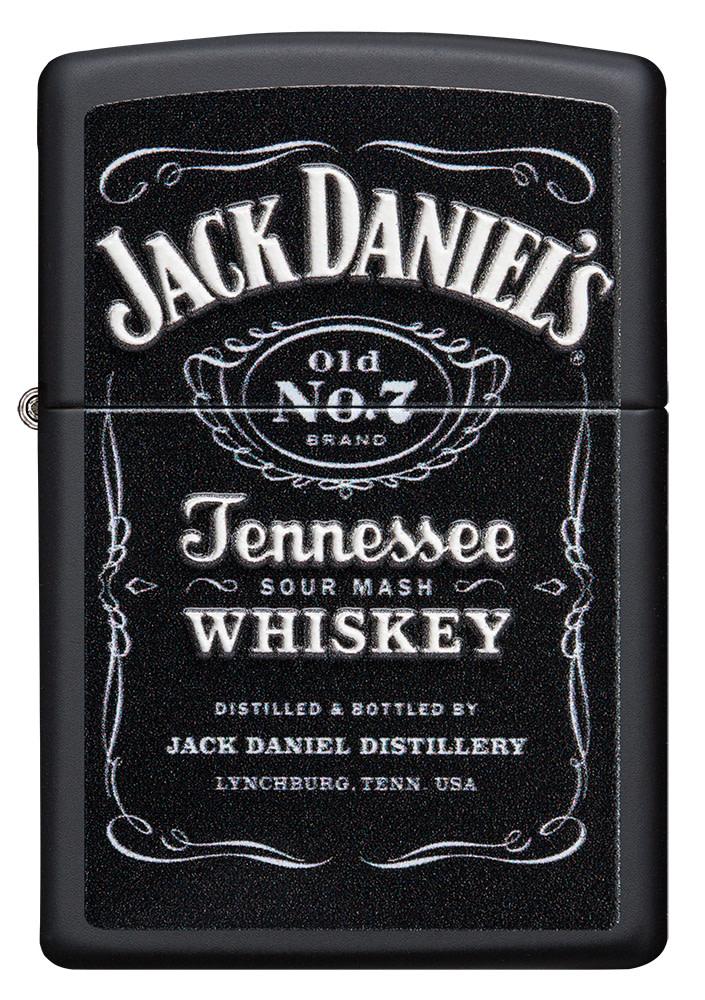 Front of Jack Daniel's?« Texture Print Black Matte Windproof Lighter