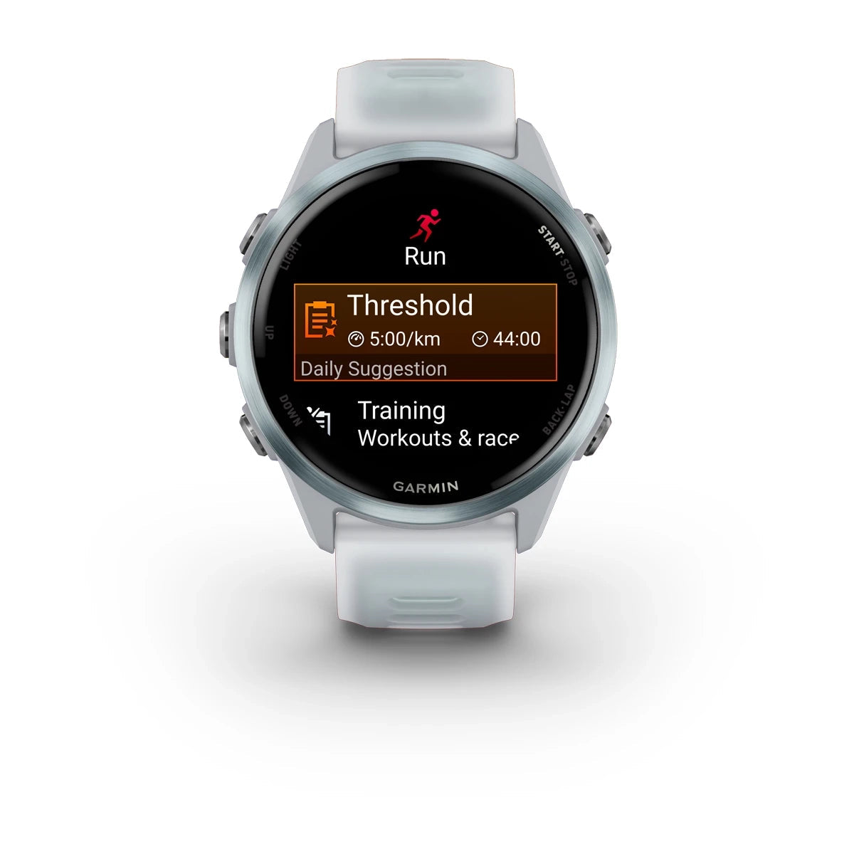 Garmin Forerunner® 570 - 42mm Cloud Blue Aluminium with Translucent Whitestone/Cloud Blue Band GARMIN