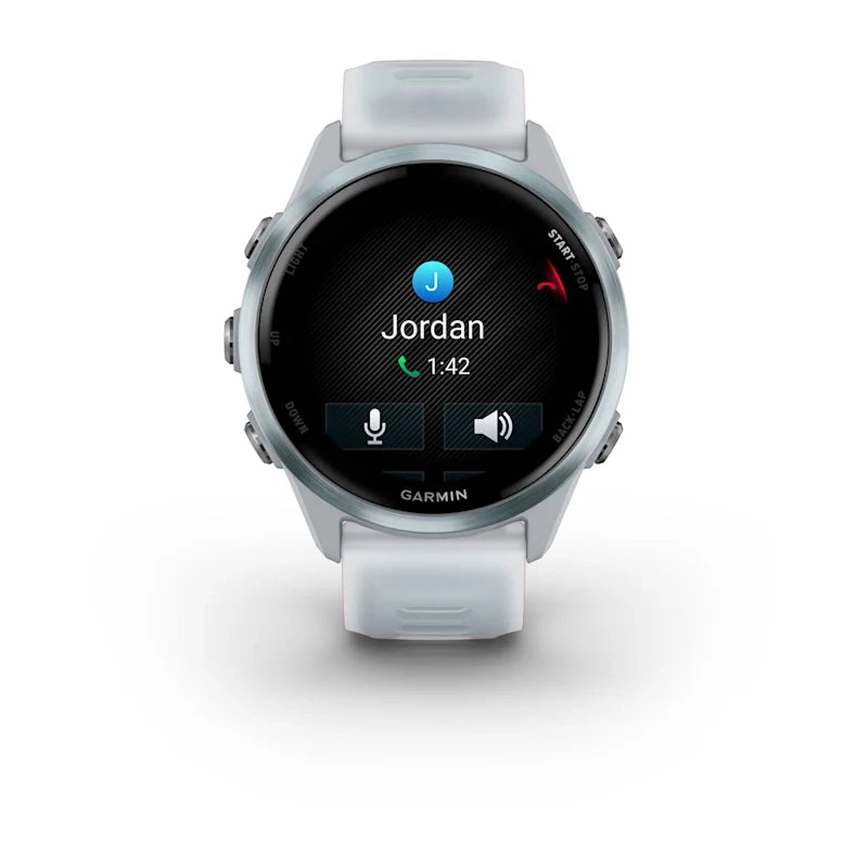 Garmin Forerunner® 570 - 42mm Cloud Blue Aluminium with Translucent Whitestone/Cloud Blue Band GARMIN