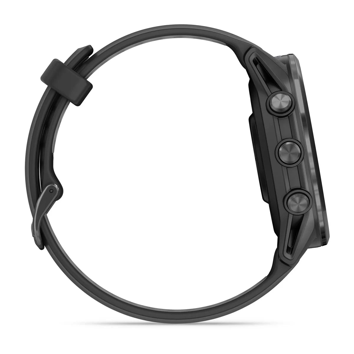 Garmin Forerunner® 970 Carbon Grey DLC Titanium with Black Case and Black/Translucent Whitestone Band GARMIN