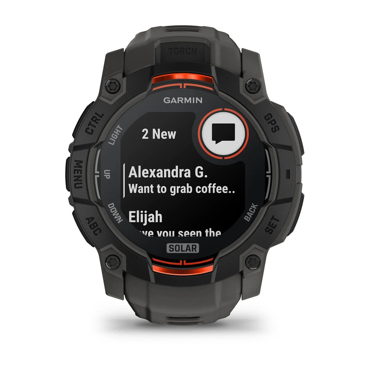 Garmin Instinct 3 – 50 mm, Solar Black with Charcoal Band GARMIN