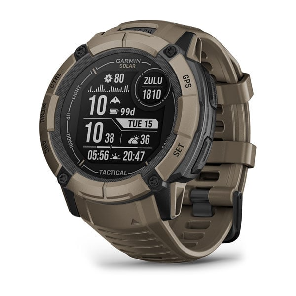 Garmin Instinct 2X Solar - Tactical Edition,  Coyote Tan GARMIN