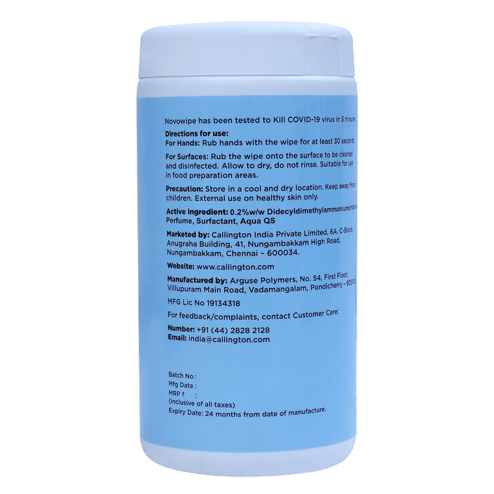 Novo Multipurpose Germ-Removal Wipes 75Nos Callington
