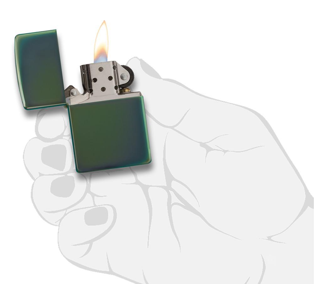 Zippo Classic High Polish Green Pocket Lighter Zippo
