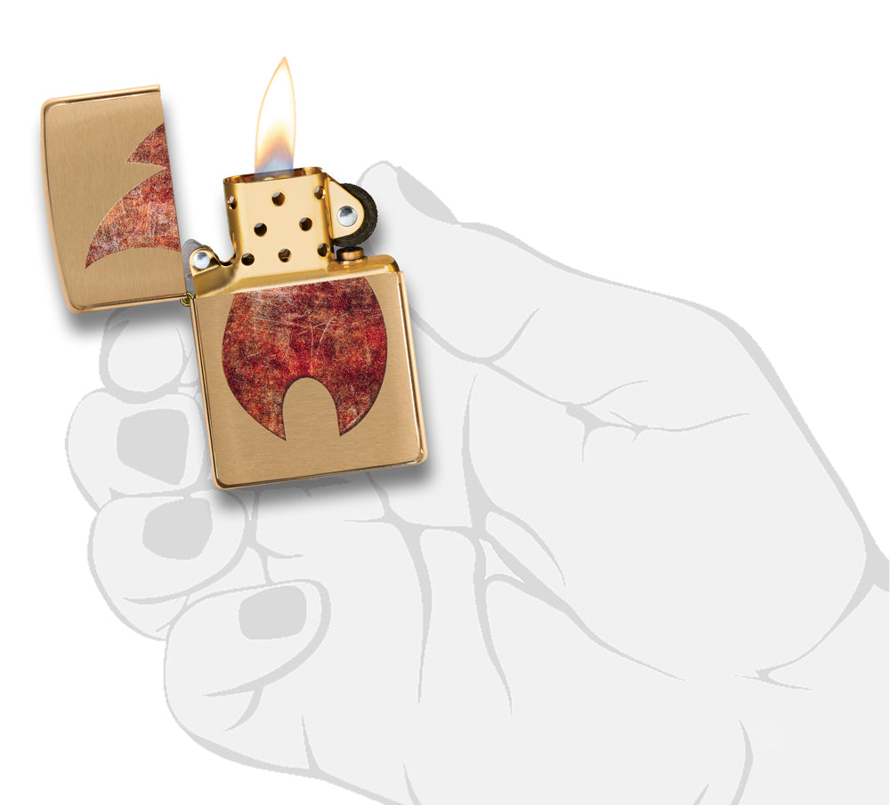 Zippo Rusty Flame Design Pocket Lighter Zippo