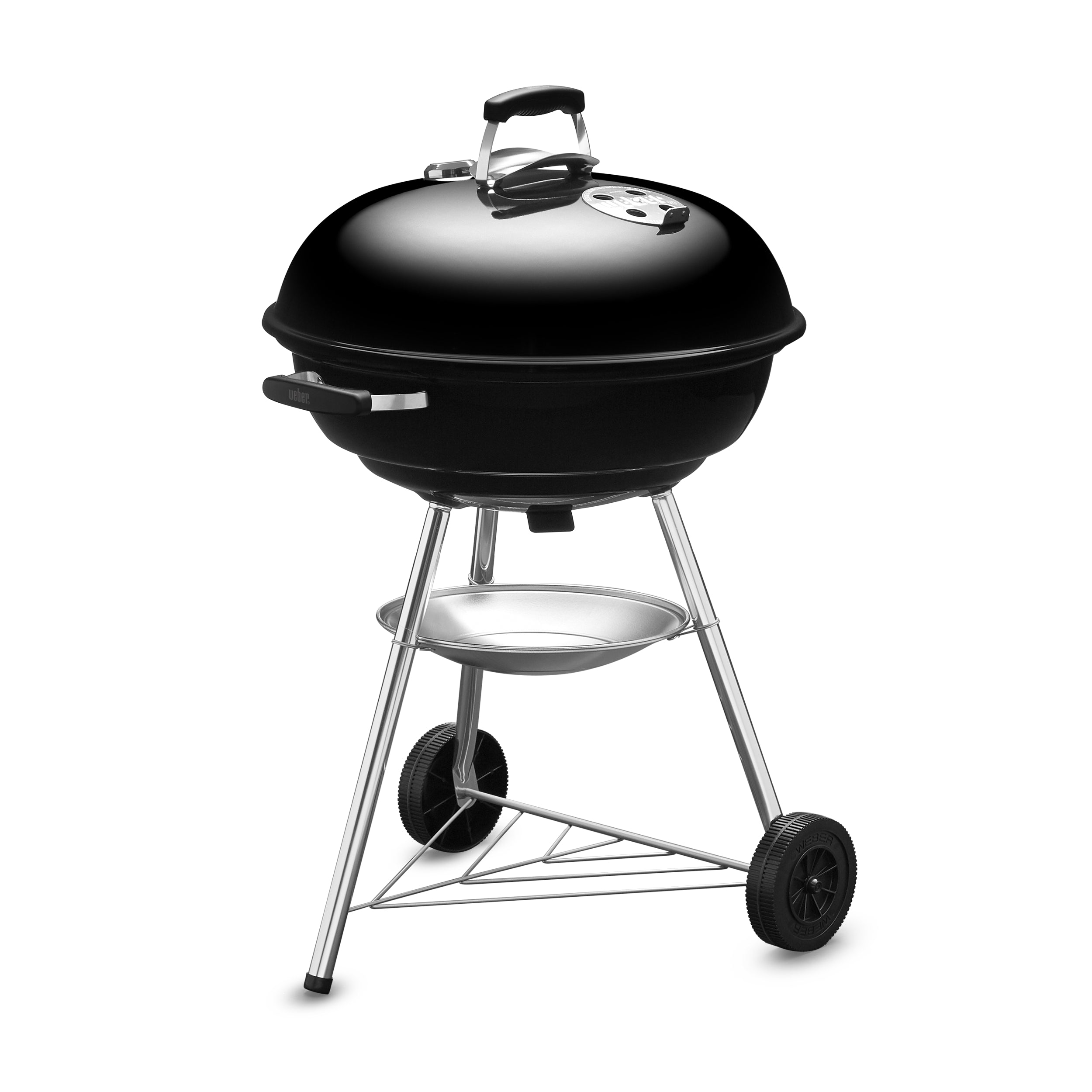 Weber Charcoal Grill Compact Kettle 57cm with Thermometer Black WEBER