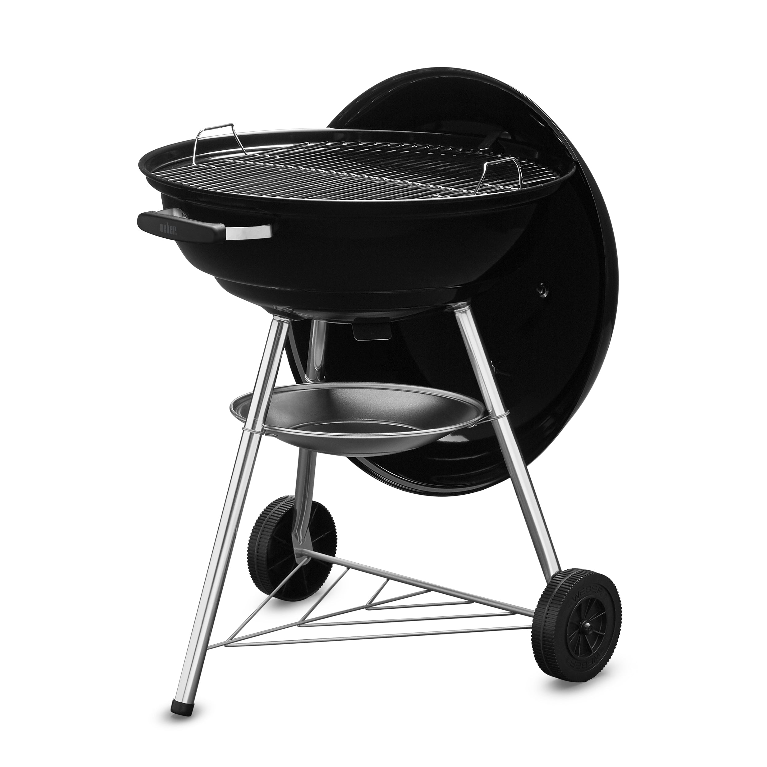 Weber Charcoal Grill Compact Kettle 57cm with Thermometer Black WEBER