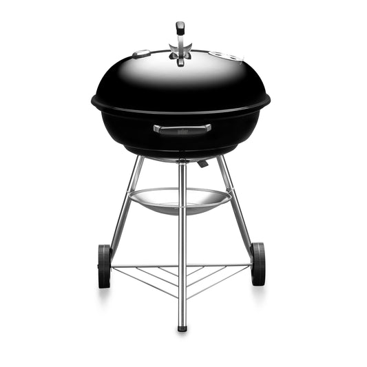 Weber Charcoal Grill Compact Kettle 57cm with Thermometer Black WEBER