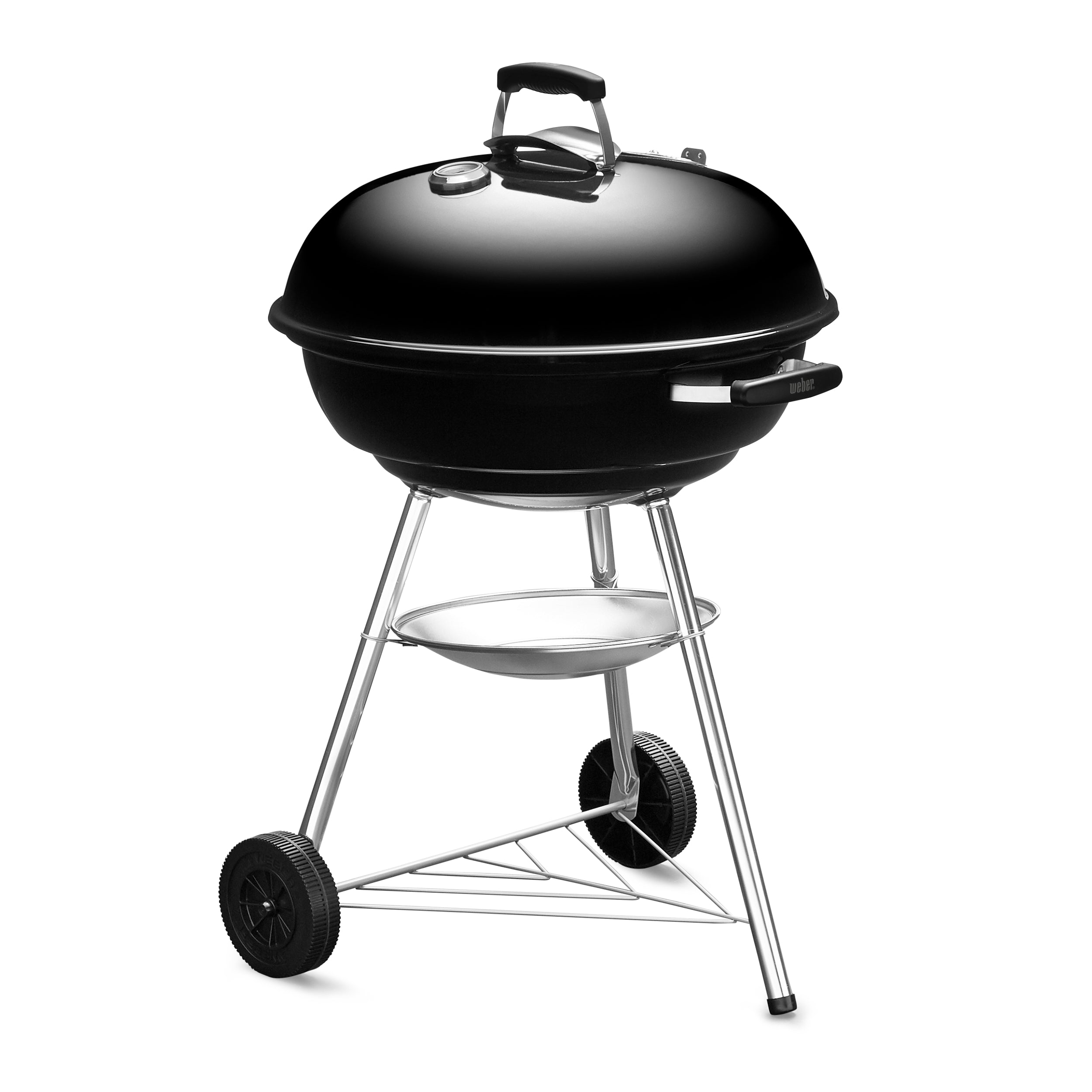 Weber Charcoal Grill Compact Kettle 57cm with Thermometer Black WEBER