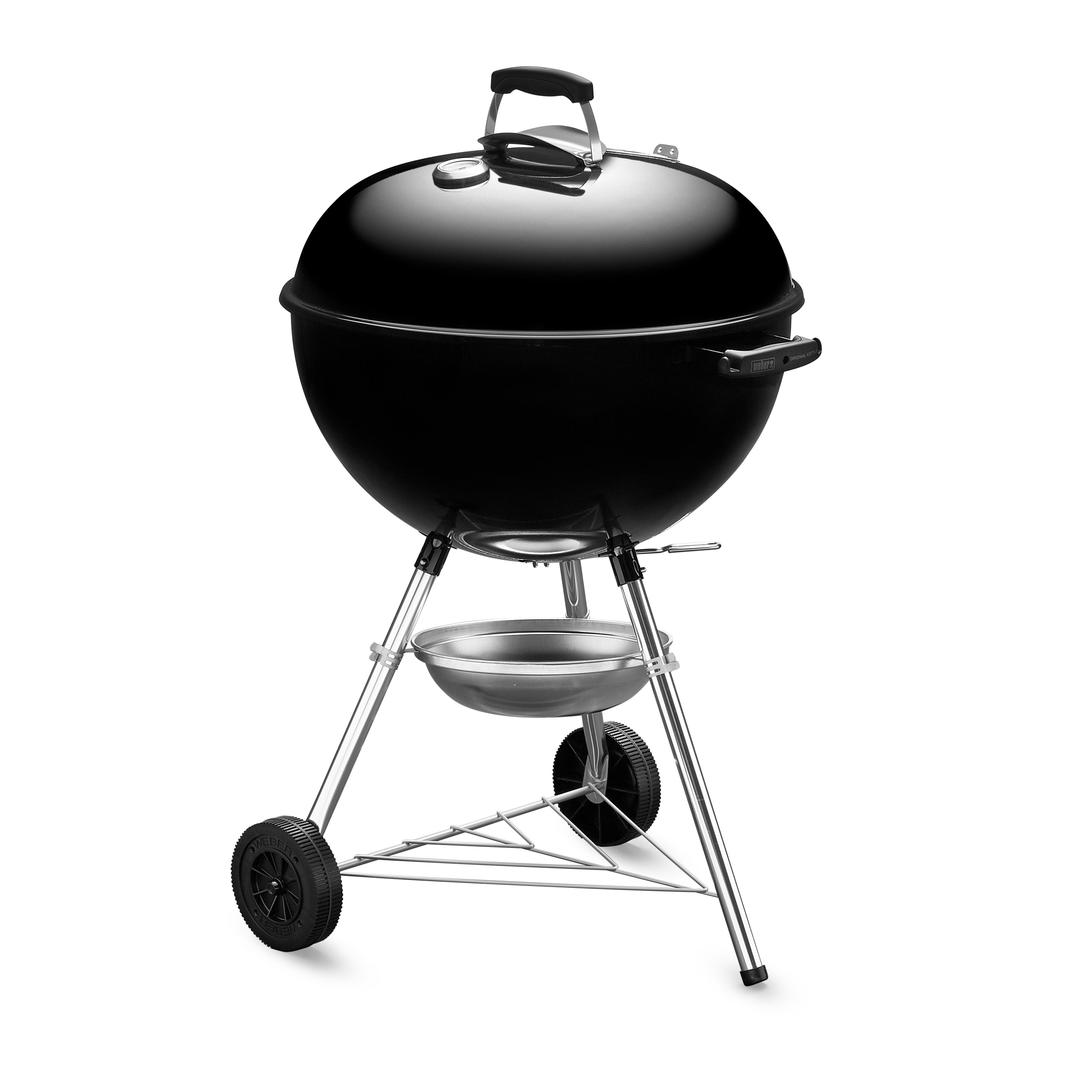 WEBER Charcoal Grill Original Kettle 57CM With Thermometer Black WEBER