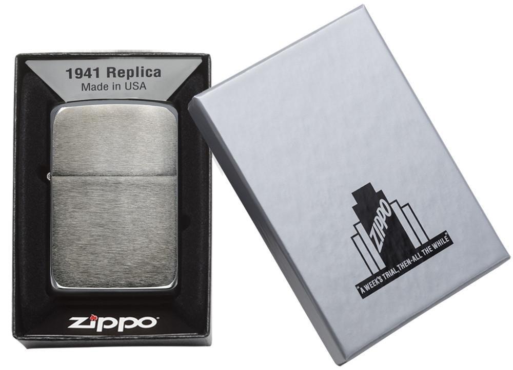 Zippo Black Ice 1941 Replica Pocket Lighter Zippo
