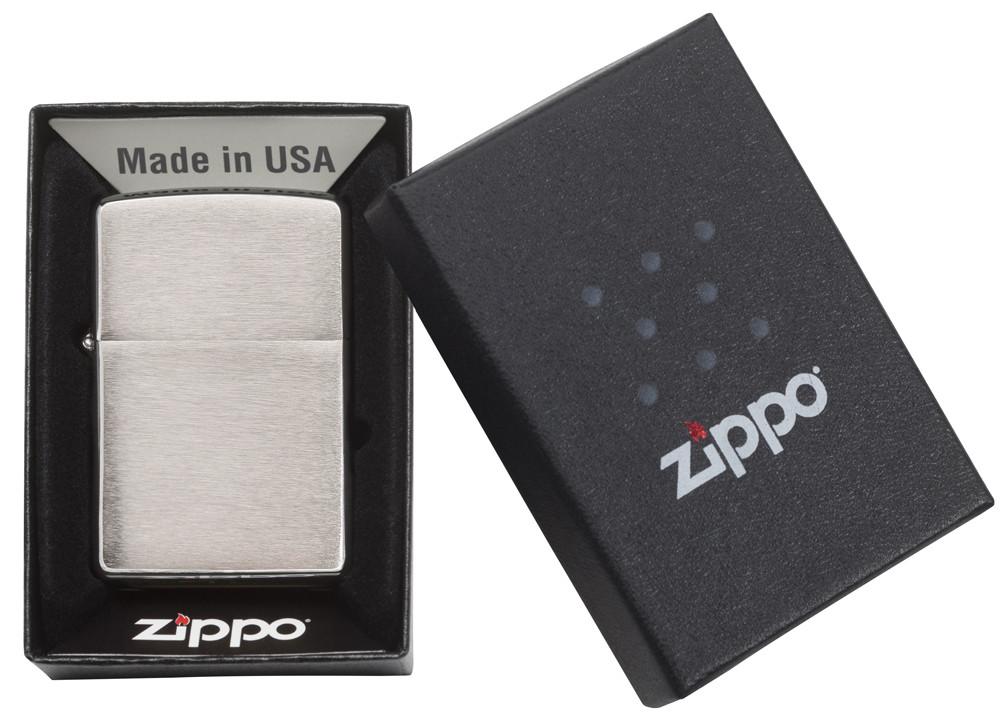 Armor?« Brushed Chrome Windproof Lighter in its packaging