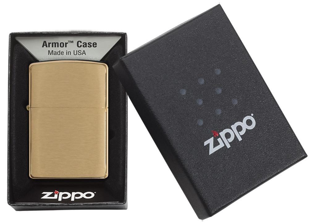 Zippo Armor Brushed Brass Zippo