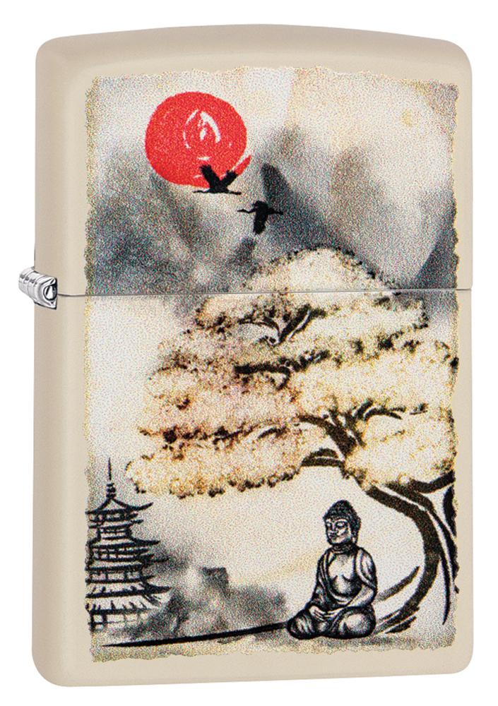 Zippo Pagoda Bonsai Buddha Design Zippo