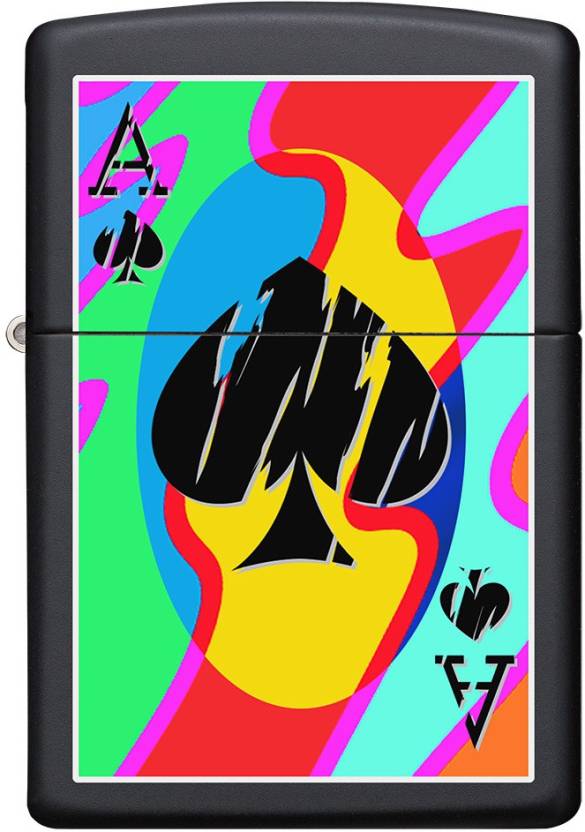 Zippo Colored Ace of Spades Zippo
