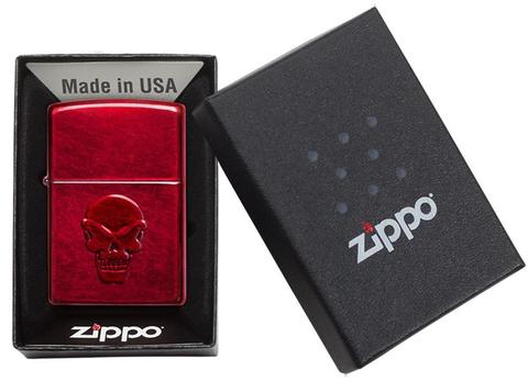 Zippo Doom Candy Apple Red Pocket Lighter Zippo