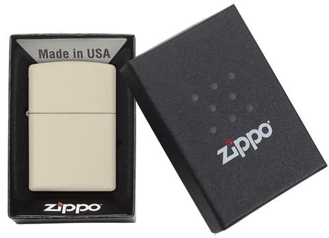 Zippo Classic Cream Matte Pocket Lighter Zippo