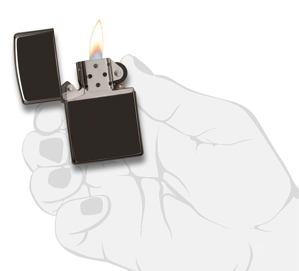 Zippo Classic High Polish Black Pocket Lighter Zippo