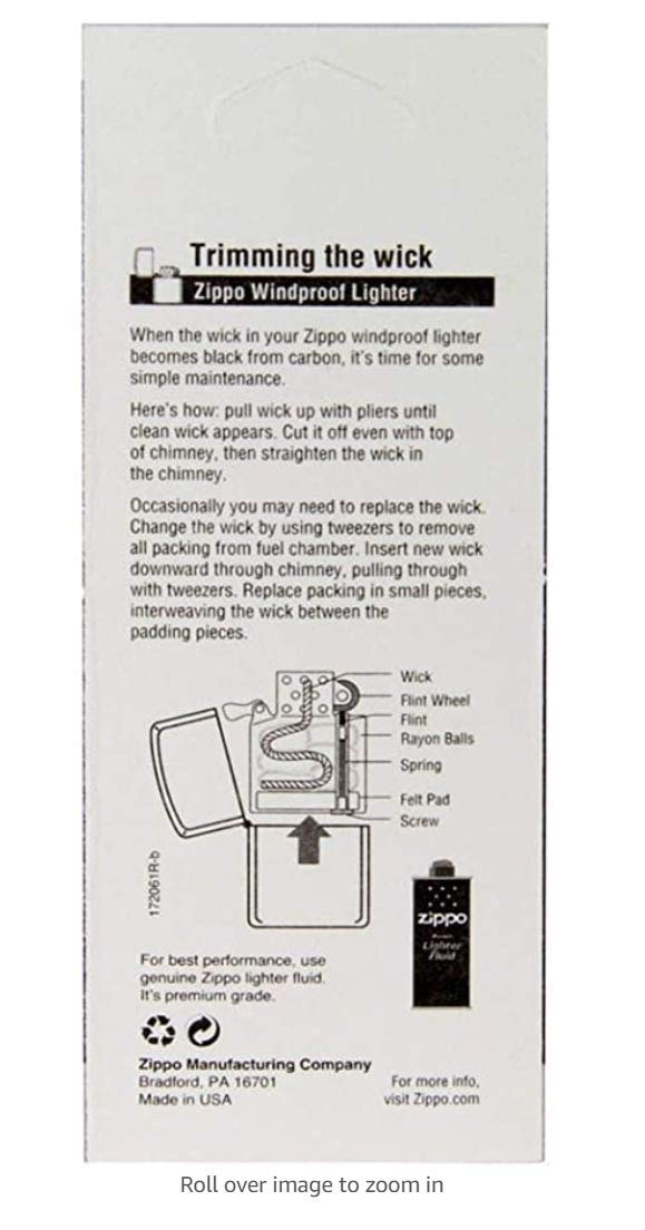 Zippo Wick Zippo