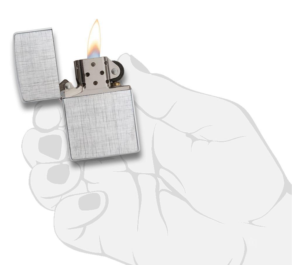 Zippo Linen Weave Pocket Lighter Zippo