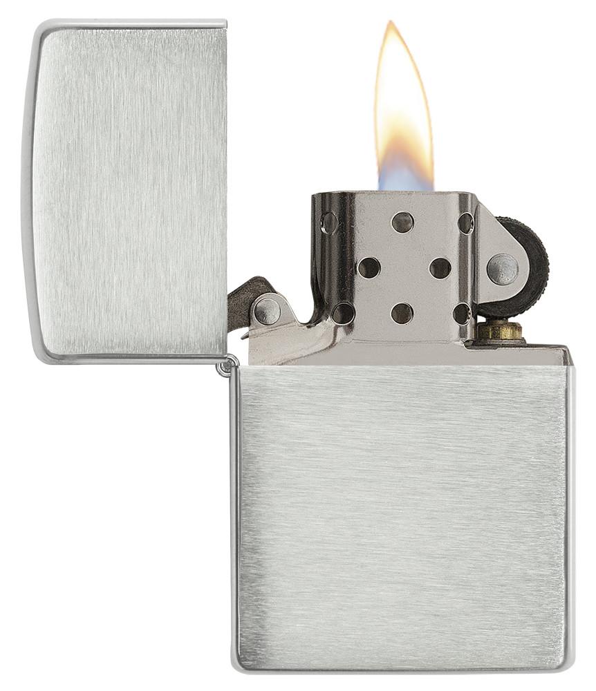 Zippo Armor Brushed Sterling Silver Zippo