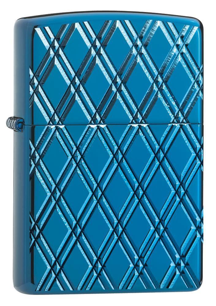 Zippo Armor High Polish Blue Diamonds Zippo