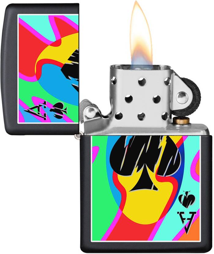 Zippo Colored Ace of Spades Zippo