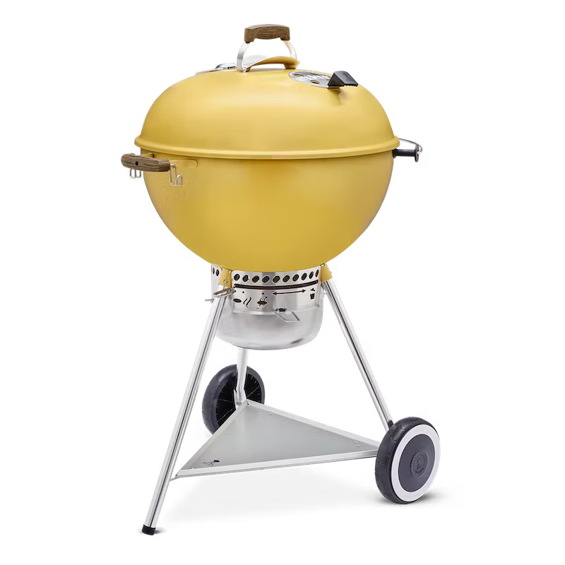 Weber 70th Anniversary Edition Kettle Charcoal Grill 57cm Hot Rod Yellow WEBER