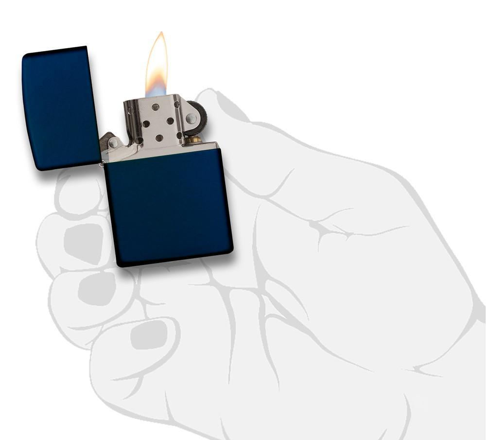 Zippo Classic Navy Matte Pocket Lighter Zippo